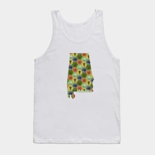 Alabama State Map Board Games Tank Top